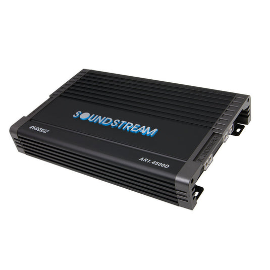 Soundstream Arachnid AR1.4500D 4500W Class D Monoblock Amplifier – 1-Ohm Stable, High Power, Subwoofer Amplifier