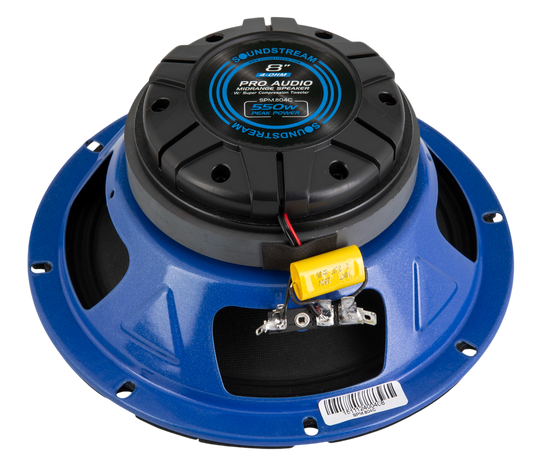 SPM-804C | 8" Midrange Pro Audio Loudspeaker w/ Super Compression Tweeter - 600W (Pair)