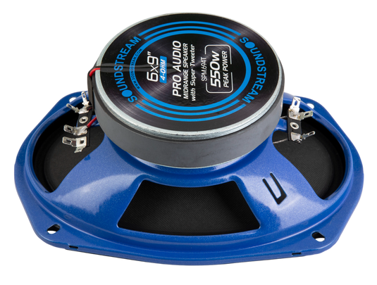 SPM-694T | 6x9" Pro Audio Midrange Speaker with Super Tweeter 550W (Pair)