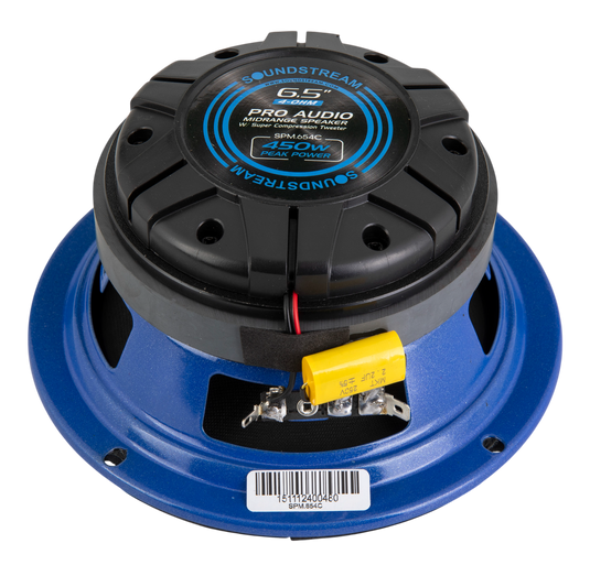SPM-654C | 6.5" Midrange Pro Audio Loudspeaker w/ Super Compression Tweeter - 450W (Pair)