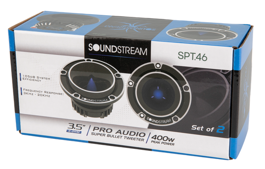 SPT-46 | 3.5" Pro Audio Super Bullet Tweeter 400W (Pair)