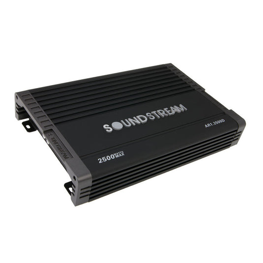 Soundstream AR1-2500D Arachnid Series 2500-Watt Monoblock Class D Amplifier – 1 Ohm Stable, Bridgeable, High-Efficiency Audio Power