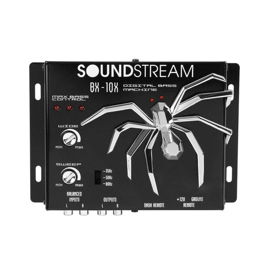 Soundstream BX-10X Digital Bass Reconstruction Processor – Enhance Bass, Subsonic Filter, Adjustable Frequency, and Remote Control