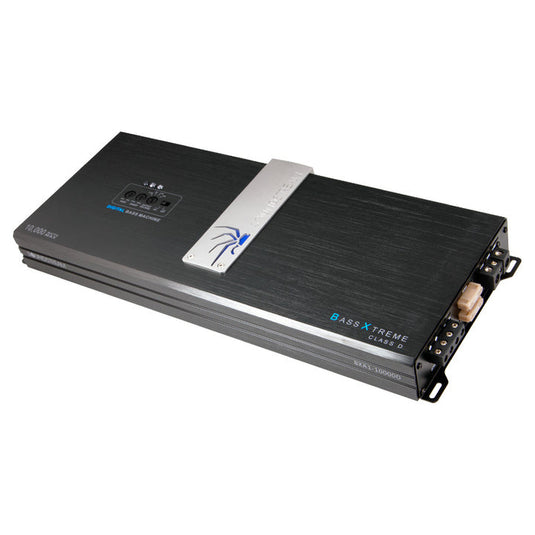 Soundstream BXA1-10000D 10,000W Class D Monoblock Amplifier | Bass Xtreme 1-Ohm Stable Amp with Digital Bass Reconstruction & Remote Gain Control