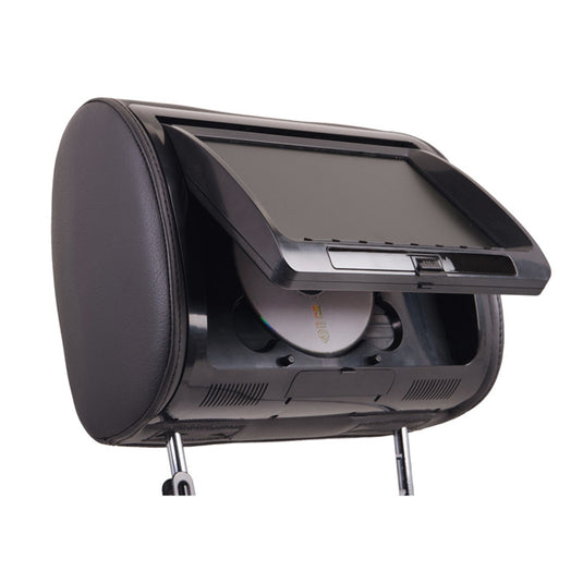 VHD-90CC | Universal Replacement Headrest Pre-Loaded w/ DVD Player, & 9” LCD Screen
