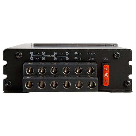 PN5.640D | Picasso Nano 640W 5-Channel Class D Car Amplifier – Compact, High-Efficiency with Automatic Signal Turn-On