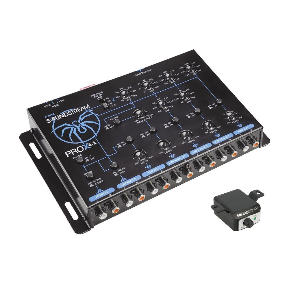 SOUND STREAM DX7 エレクトロニック クロスオーバー PROX4.1 | 5-Way Electronic Crossover Optimized for Extreme SPL