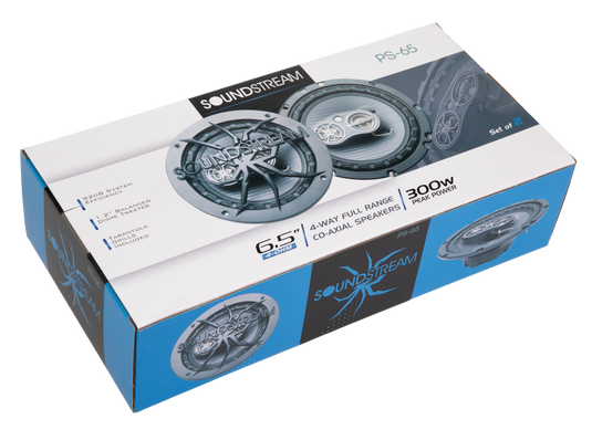 PS-65 | 6.5" 4-Way Full Range Coaxial Speakers 300W (Pair)