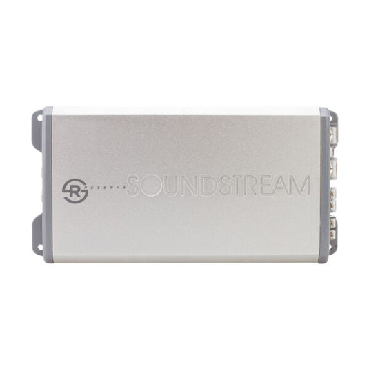 Soundstream RSM4-1200D 1200W Compact 4-Channel Class D Car Amplifier – High-Efficiency, Hi-Level Signal Sensing, Easy Install
