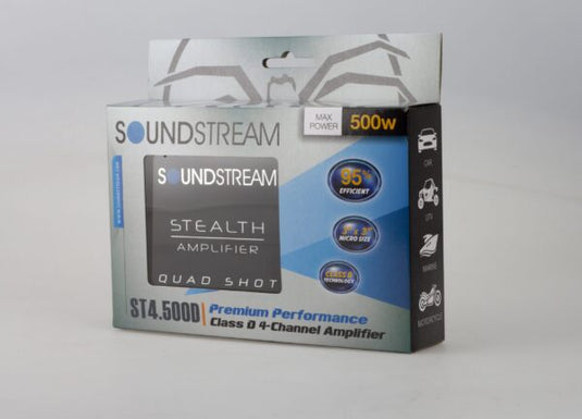 Soundstream ST4.500D – Micro 4-Channel 500W Class-D Amplifier for Car Audio Precision