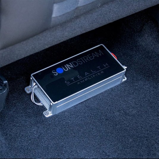 Soundstream Stealth ST4.1200D 1200W Class D 4-Channel Amplifier – High-Efficiency, Compact, and Easy to Install