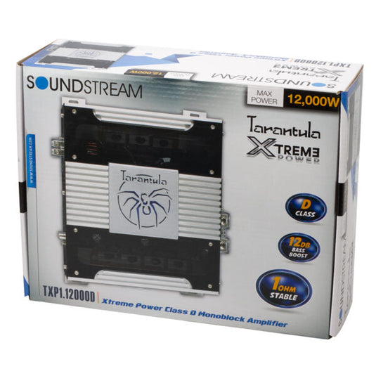 Soundstream TXP1‑12000D – 12,000 Watt Tarantula Monoblock Amplifier for Serious SPL Performance