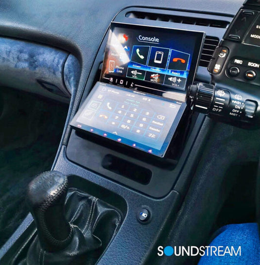 Soundstream VRN-DD7HB Dual Screen Double Din Head Unit with Bluetooth, GPS & Android PhoneLink