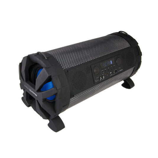 Soundstream Street Hopper 8 – Portable Bluetooth Boombox with Subwoofer, FM Radio, and Smartphone App Control