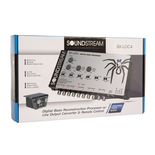 BX-LOC4 | Digital Bass Reconstruction Processor with 4-Channel Line Output Converter
