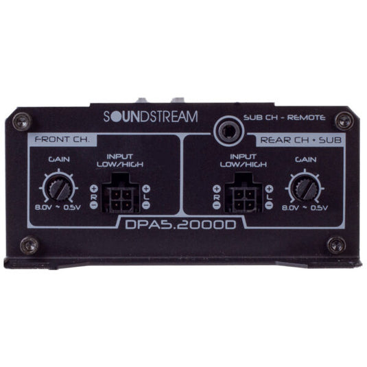 DPA5-2000D | Premium 5-Channel Compact Amplifier w/ Electronic Pre-Amp & Top LCD Panel