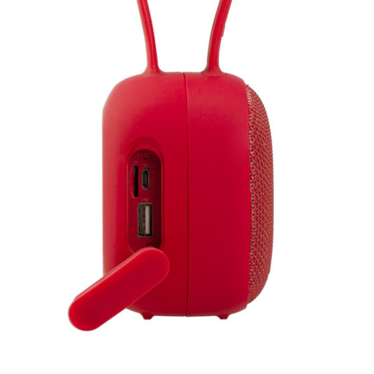 H2S-RD | Bluetooth Wireless Speaker with Power Bank Charging - Red