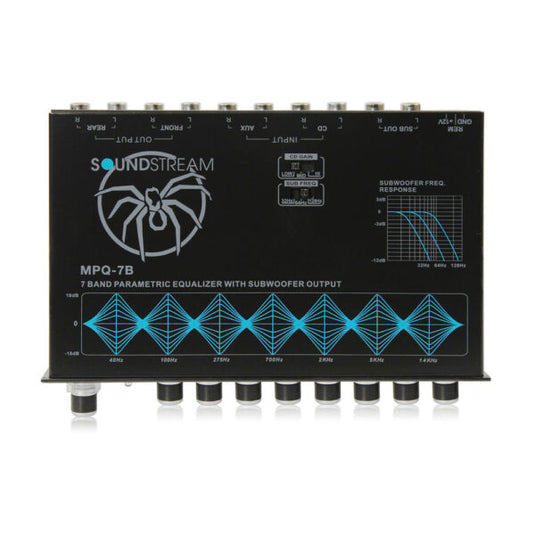 MPQ-7B | 7-Band Parametric Equalizer with Independent Subwoofer Level Control