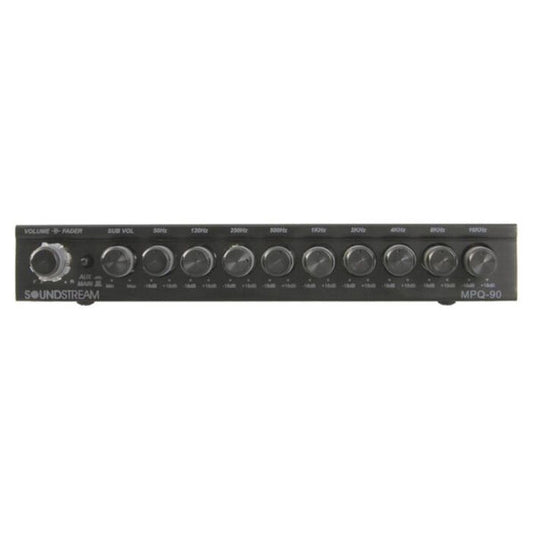 MPQ-90 | 1/2 DIN 9-Band Graphic Equalizer with Subwoofer Level Control