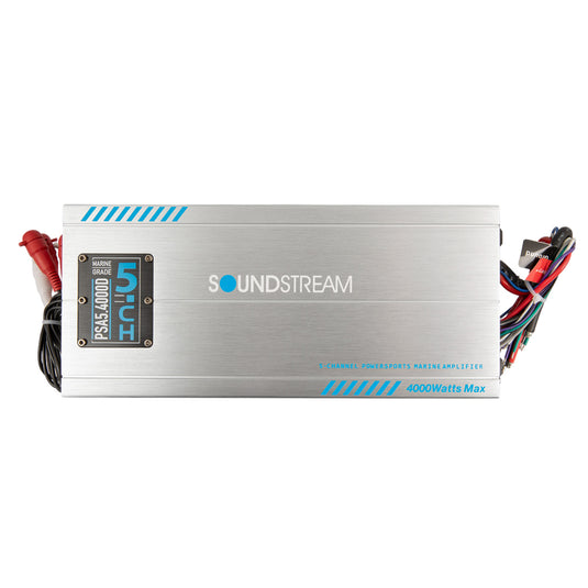 PSA5-4000D | IP66 Waterproof 5-Channel Powersport, Marine & Motorcycle Amplifier – 4,000W Max