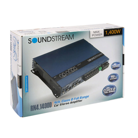 RN4-1400D | Rubicon Nano Series 1,400W Class D 4-Channel Amplifier