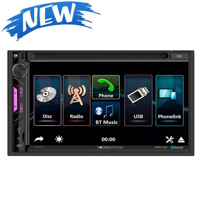 VR-7002 | 7” 2-DIN DVD Multimedia w/ Android PhoneLink