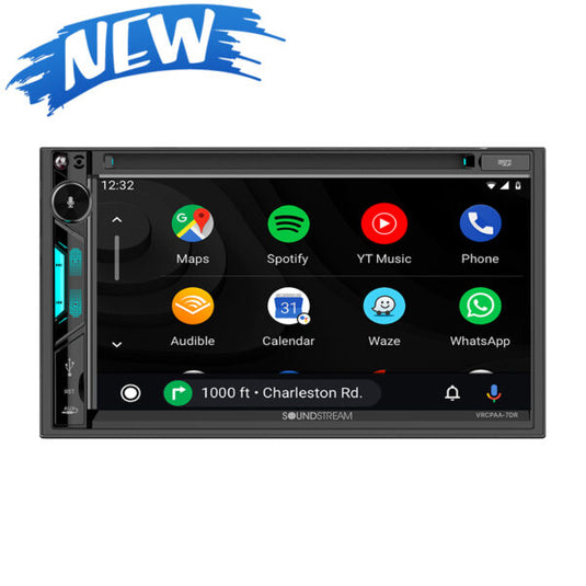 VRCPAA-7DR | 7" DVD Multimedia Headunit w/ Apple CarPlay® & Android Auto®