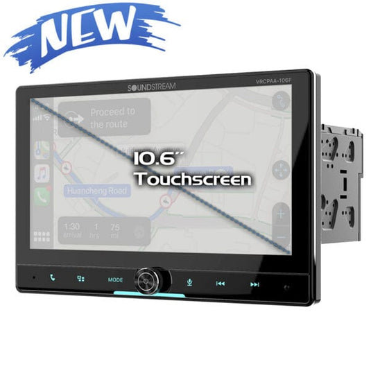 VRCPAA-106F | 10″ DVD Multimedia Headunit w/ Apple CarPlay® & Android Auto®