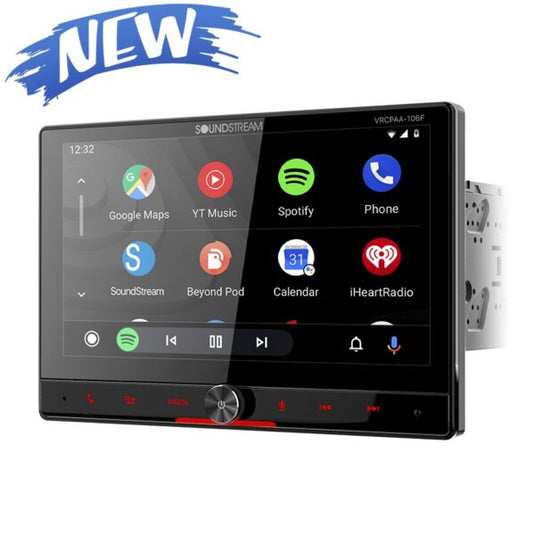 VRCPAA-106F | 10″ DVD Multimedia Headunit w/ Apple CarPlay® & Android Auto®