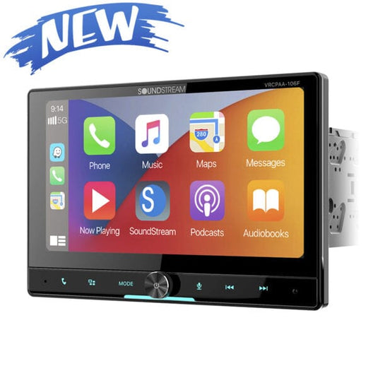 VRCPAA-106F | 10″ DVD Multimedia Headunit w/ Apple CarPlay® & Android Auto®