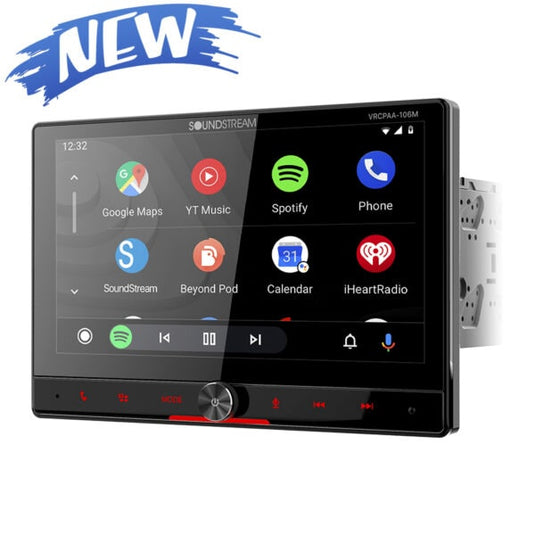 VRCPAA-106M | 10″ Mechless Headunit w/ Apple CarPlay® & Android Auto®