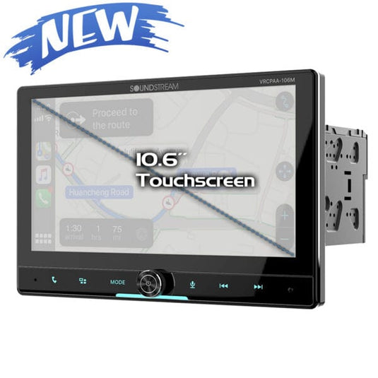 VRCPAA-106M | 10″ Mechless Headunit w/ Apple CarPlay® & Android Auto®