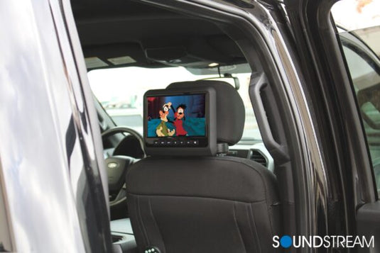 SHAD-9H | Universal Headrest Mount DVD Player w/ 9” LCD & MobileLink Input