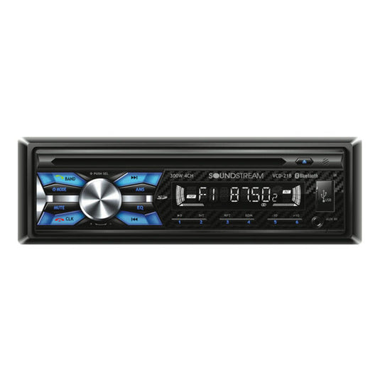 VCD-21B | Single Din DVD/CD Multimedia Receiver w/ Bluetooth Streaming