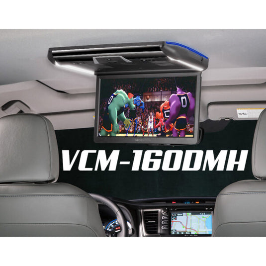 VCM-160DMH | Ceiling Mount DVD Entertainment System w/ MobileLink Smartphone Mirroring & 16” LCD