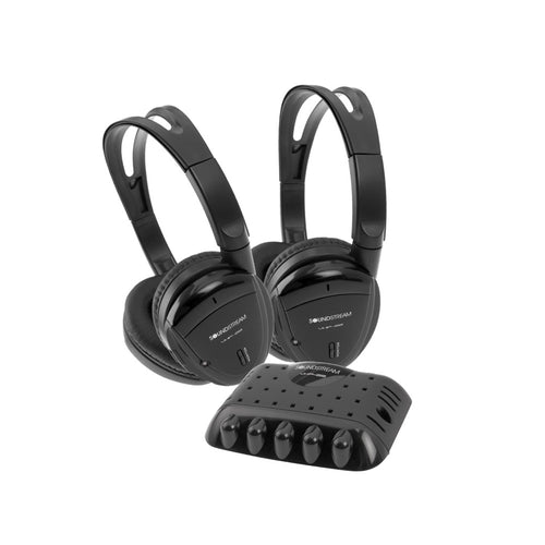 VHP-22 | 1-Channel (Pair) IR Wireless Headphones with Transmitter