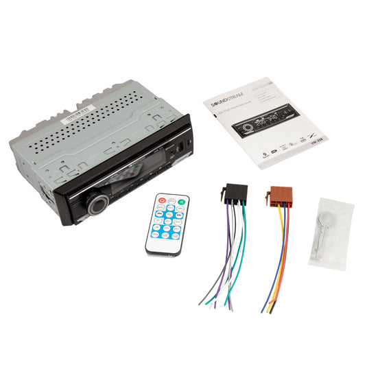 Soundstream VM-20B | Single DIN Digital Multimedia Receiver with Bluetooth, Dual USB, and Hands-Free Calling