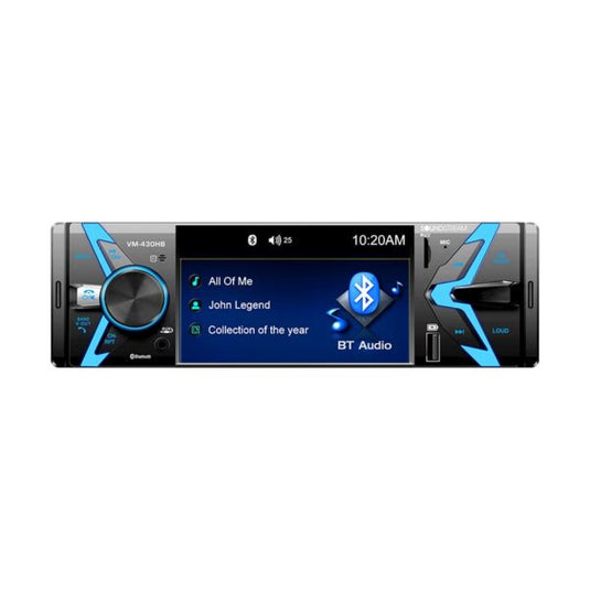 VM-430HB | 4.3" Single-DIN Source Headunit w/ Media Playback & Bluetooth