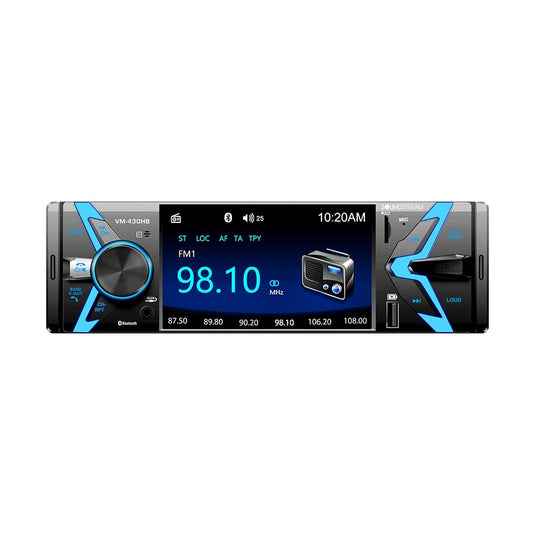 VM-430HB | 4.3" Single-DIN Source Headunit w/ Media Playback & Bluetooth