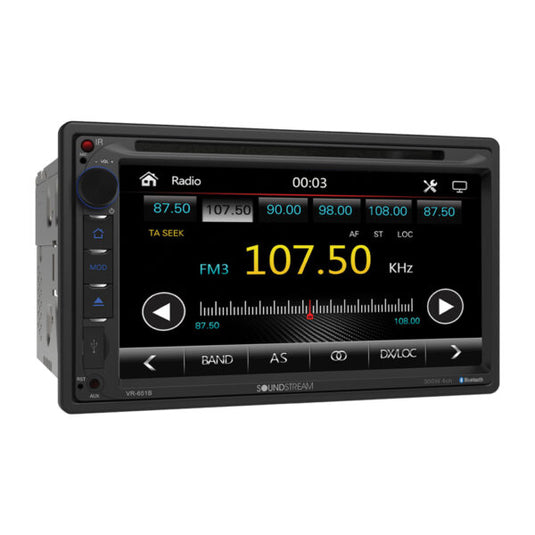 VR-651B | 7” 2-DIN Touchscreen DVD/CD Headunit w/ Android PhoneLink