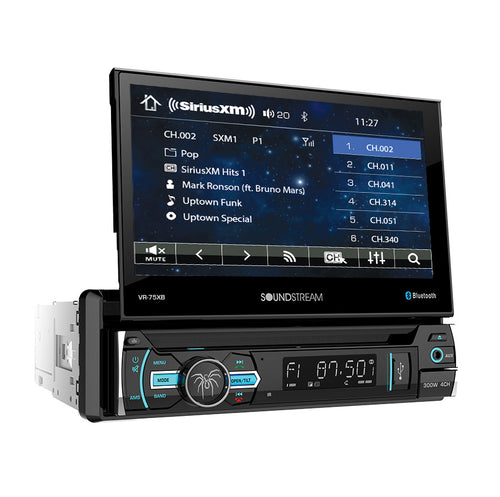 VR-75XB | 7” Single-DIN Flip-Up DVD/CD w/ SiriusXM Ready & Bluetooth HFC