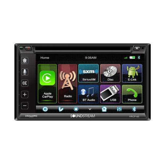 VRCP-65 | 2-DIN Entertainment System w/ Apple CarPlay, Android PhoneLink & SiriusXM Tuner Ready