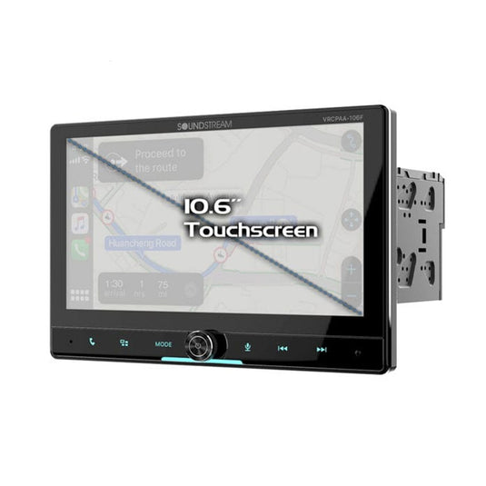 VRCPAA-106F | 10″ DVD Multimedia Headunit w/ Apple CarPlay® & Android Auto®