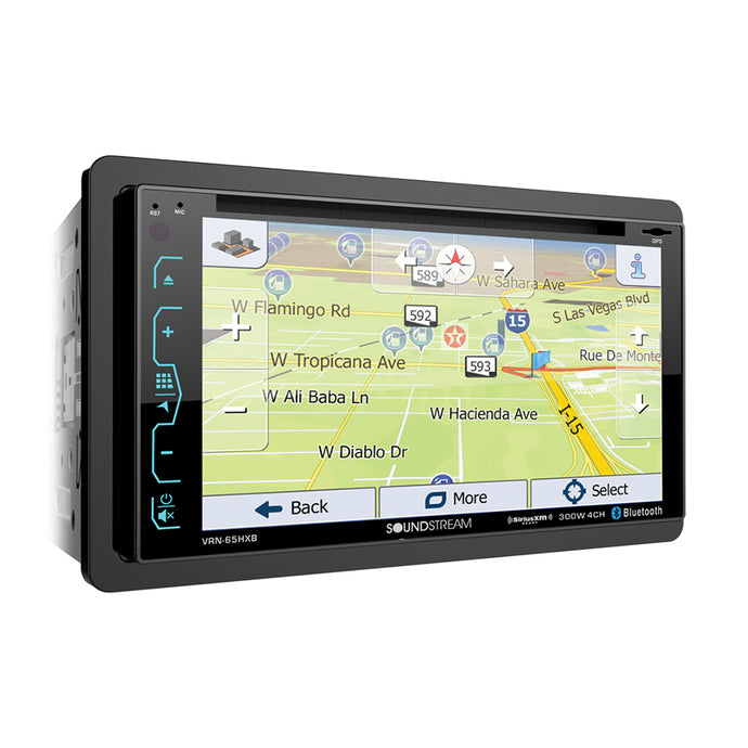 VRN-65HXB | 6.2” 2-DIN DVD/CD Touchscreen Headunit w/ Navigation & SiriusXM