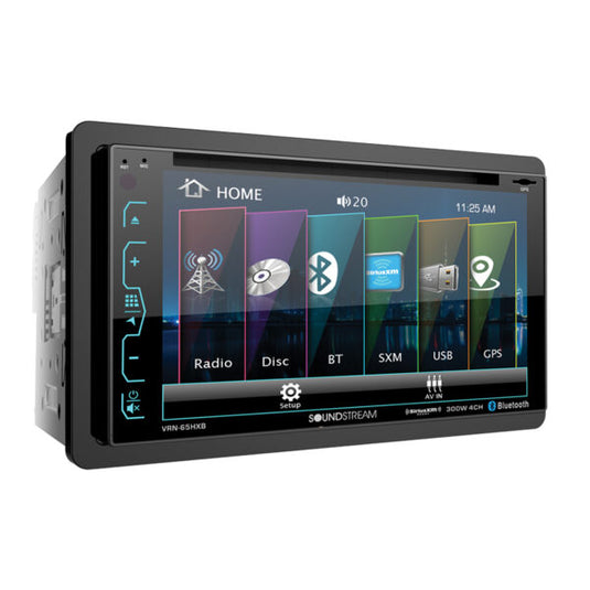 VRN-65HXB | 6.2” 2-DIN DVD/CD Touchscreen Headunit w/ Navigation & SiriusXM