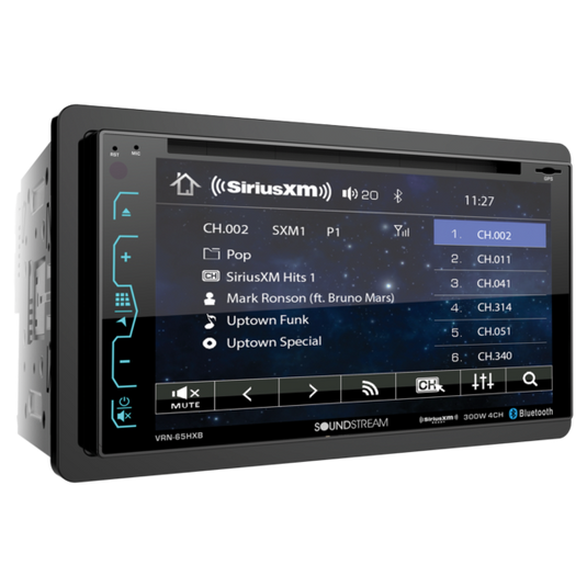 VR-65XB | 6.2” 2-DIN DVD/CD Touchscreen Multimedia w/ Bluetooth & SiriusXM