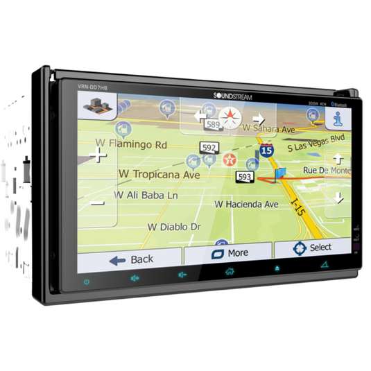 VRN-DD7HB | DUAL 7" 2-DIN DVD/CD Touchscreen Headunit w/ Navigation & PhoneLink