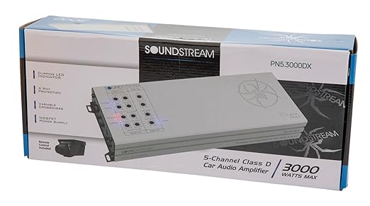 PN5-3000DX | Picasso Nano Series 3000W 5 Channel Amplifier